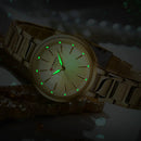 CURREN Sleek Simplicity Quartz Dial Watch for Women Slim Luxury Dial with Luminous Hands Wristwatch Ladies