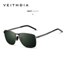 Óculos de Sol Polarizado Veithdia V2462 Classic Rectangle UV400