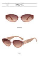 Óculos de Sol Unissex MERCELYN Aura Oval – Estilo Moderno &amp; Conforto Diário