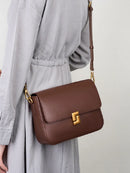 BOLSA DE COURO LUMINA SQUARE