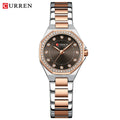 CURREN Original Quartz Watch for Women Fashion Elegant Ladies Watches Stainless Steel Waterproof Wristwatch