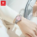 OLEVS Relógio Feminino Elegante Luminoso com Calendário