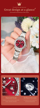 OLEVS Relógio Feminino Luxo Elegante Luminoso
