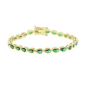 PULSEIRA TENNIS EM ZIRCÔNIA – GOLD CLASSIC