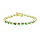 PULSEIRA TENNIS EM ZIRCÔNIA – GOLD CLASSIC