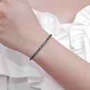 PULSEIRA ELOS EM PRATA  COM ZIRCÔNIA – LOCK EDITION