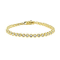 PULSEIRA TENNIS EM ZIRCÔNIA – GOLD CLASSIC