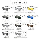 Óculos de Sol Polarizado Veithdia V2462 Classic Rectangle UV400