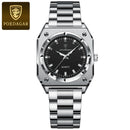 POEDAGAR Relógio Feminino Elegante Retangular Luminoso luxo