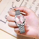 LIGE Elegant Ultrathin Nordic Simple Style Quartz Movement Women's Wristwatch Fashion Stainless Steel Bracelet Belt Woman Watch