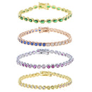 PULSEIRA TENNIS EM ZIRCÔNIA – GOLD CLASSIC