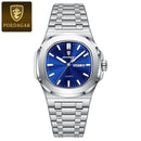 POEDAGAR Relógio Masculino Quadrado Premium