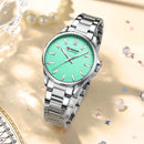 CURREN New Watch Women Fashion Casual Stainless Steel Watches Simple Ladies Round Dial Quartz Wristwatches Clock Reloj Mujer