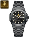 POEDAGAR Relógio Masculino Quadrado Premium