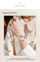 CURREN Relógio Feminino Elegante Luminoso