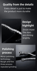 PULSEIRA ELOS EM PRATA  COM ZIRCÔNIA – LOCK EDITION