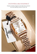 POEDAGAR Relógio Feminino Elegante Design Exclusivo