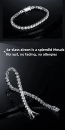 PULSEIRA RÍGIDA PRATA  ZIRCÔNIA PRIME
