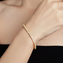BRACELETE CUFF EM PLATINA COM DIAMANTES – LUXE ETERNAL  OURO