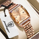 POEDAGAR Relógio Feminino Elegante Design Exclusivo