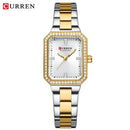 CURREN Relógio Feminino Elegante Retangular