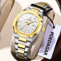 POEDAGAR Original Quartz Women Watch Stainless Steel Waterproof Luminous Ladies Watch Date Fashion Elegant Woman’s Watches Reloj