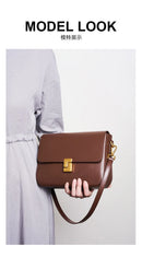 BOLSA DE COURO LUMINA SQUARE