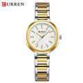 CURREN Sleek Simplicity Quartz Dial Watch for Women Slim Luxury Dial with Luminous Hands Wristwatch Ladies