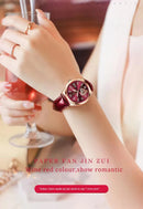 POEDAGAR Relógio Feminino Elegante com Pulseira Clássica