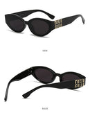 Óculos de Sol Unissex MERCELYN Solar Oval UV – Estilo Fashion &amp; Proteção Total