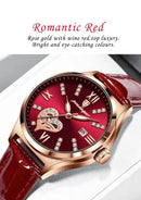 POEDAGAR Relógio Feminino Elegante com Pulseira Clássica