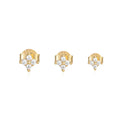 CONJUNTO DE BRINCOS STAR LUXE   (3 PEÇAS)