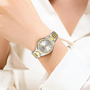 CURREN Original Quartz Watch for Women Fashion Elegant Ladies Watches Stainless Steel Waterproof Wristwatch