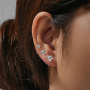 CONJUNTO DE BRINCOS STAR LUXE   (3 PEÇAS)
