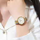 CURREN Sleek Simplicity Quartz Dial Watch for Women Slim Luxury Dial with Luminous Hands Wristwatch Ladies