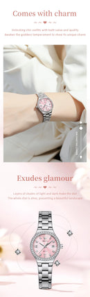 OLEVS Relógio Feminino Elegante Luminoso com Calendário
