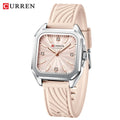 CURREN Women Watch for Nurse Easy to Read Dial Wristwatches Silicone Band Watches Second Hand and 24 Hour Nurse Watches