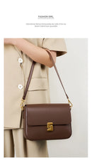 BOLSA DE COURO LUMINA SQUARE