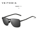 Óculos de Sol Polarizado Veithdia V2462 Classic Rectangle UV400