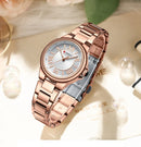 CURREN Relógio Feminino Elegante Luminoso