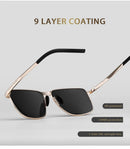Óculos de Sol Polarizado Veithdia V2462 Classic Rectangle UV400