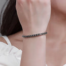 PULSEIRA ELOS EM PRATA  COM ZIRCÔNIA – LOCK EDITION