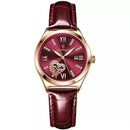 POEDAGAR Relógio Feminino Elegante com Pulseira Clássica