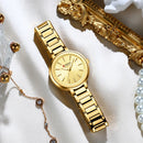 CURREN Sleek Simplicity Quartz Dial Watch for Women Slim Luxury Dial with Luminous Hands Wristwatch Ladies