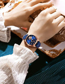 POEDAGAR Relógio Feminino Elegante com Pulseira Clássica