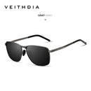Óculos de Sol Polarizado Veithdia V2462 Classic Rectangle UV400