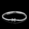 BRACELETE CUFF EM PLATINA COM DIAMANTES – LUXE ETERNAL  OURO