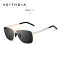 Óculos de Sol Polarizado Veithdia V2462 Classic Rectangle UV400