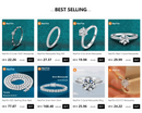 Brincos Solitário Moissanite em Prata