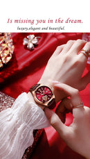 POEDAGAR Relógio Feminino Elegante com Pulseira Clássica